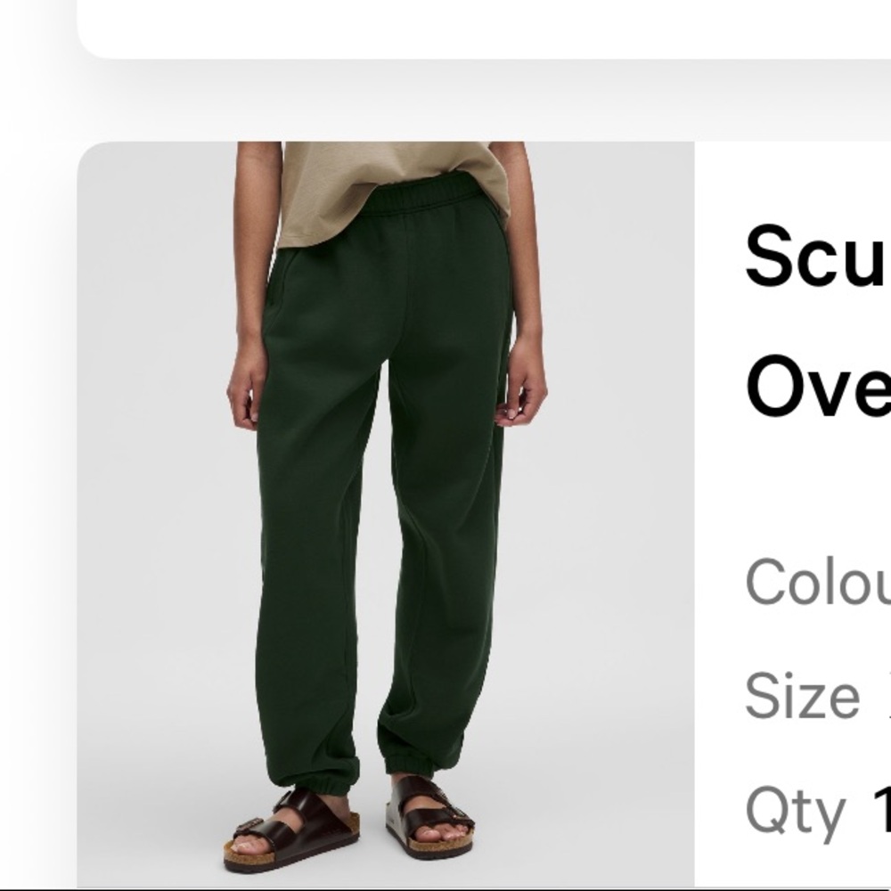 Lululemon scuba mid rise jogger xs